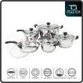 10 pcs Korea Style Stainless Steel Cookware Set/Pots and Pans Cooking Sets